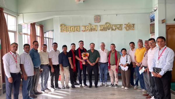 चितवन उवासंघले गर्यो चिनिया व्यवसायीसँग लगानी एवम् व्यवसायिक प्रवद्र्धन सम्बन्धी छलफल